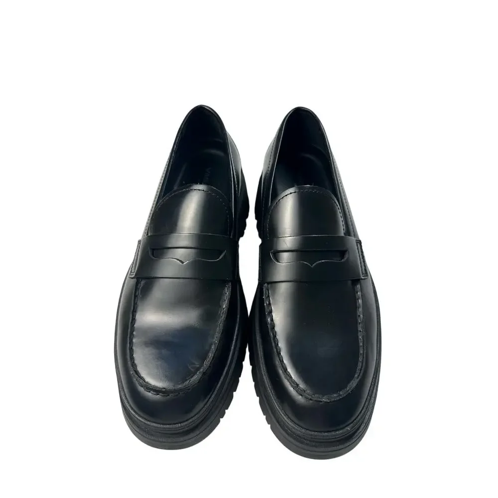 Vagabond Shoemakers James Black Leather Penny‎ Loafer Size 41 Men's 8 Women's 10